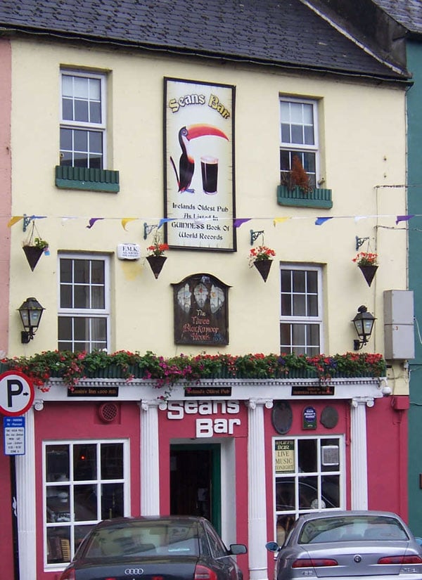 The oldest bar in the world is in Ireland. Archeological records have found that the walls of Sean's Bar have been around, and serving, since 900 AD. Further, there are records of every owner of the pub back to its 10th century founding. It opened over 1100 years ago.