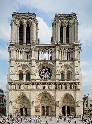 Het duurde 87 jaar om de kathedraal Notre-Dame de Paris te bouwen, van 1163-1250.