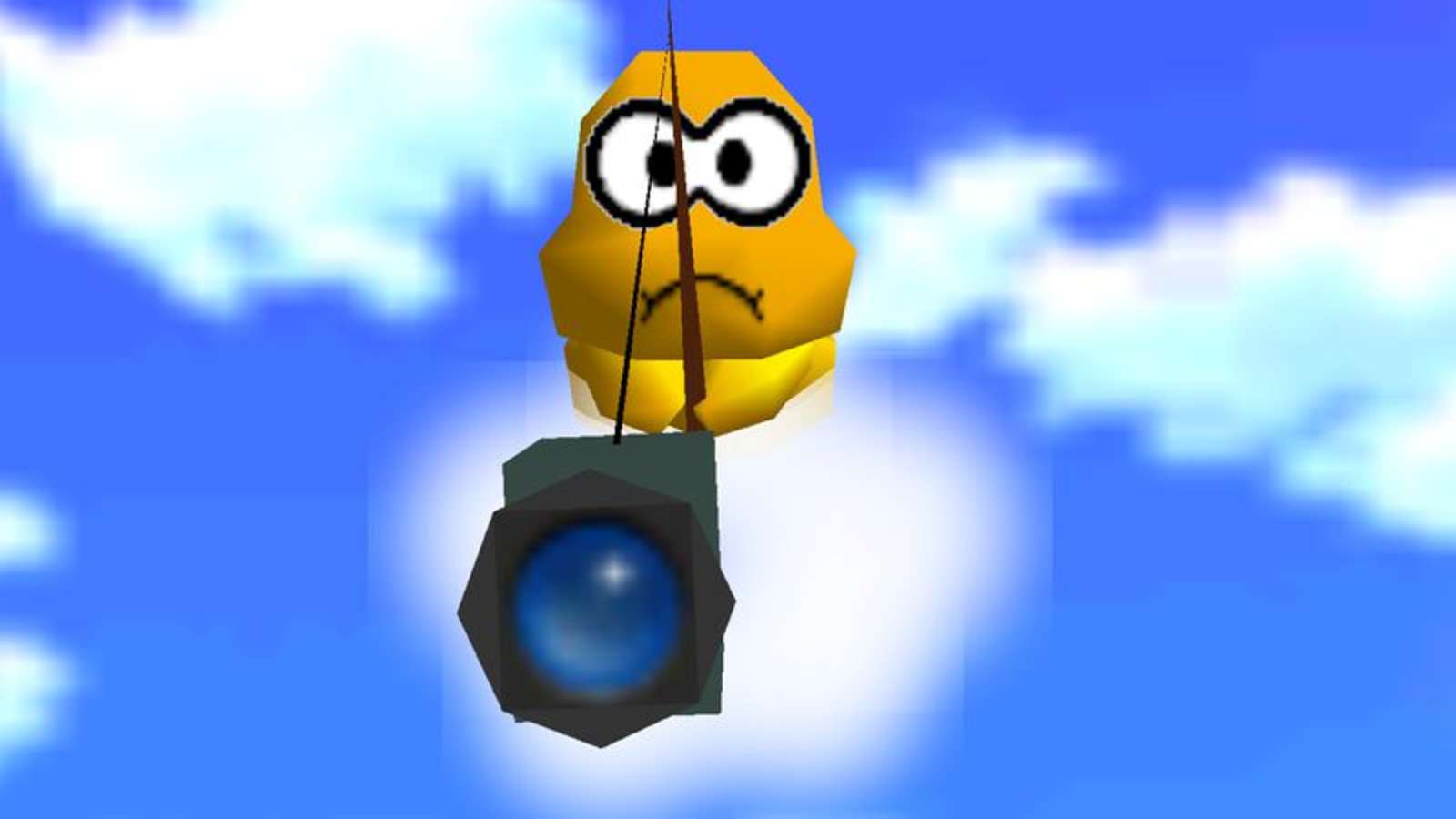 الشخصية الأولى على الشاشة في Super Mario 64 هي Lakitu ، مشغل كاميرا Mario. نظرًا لأن لعبة 1996 كانت الأولى في السلسلة التي تحتوي على طريقة لعب ثلاثية الأبعاد ، فقد احتاج المطورون إلى تعليم اللاعبين أنهم يتحكمون في كل من ماريو والكاميرا.