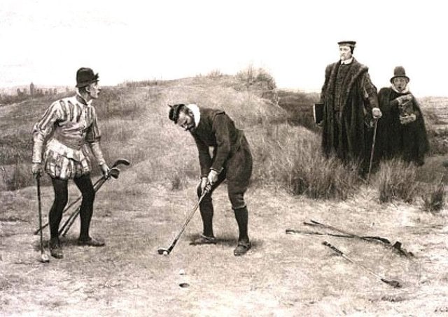 スコットランドでゴルフが禁止されたのはなぜですか？