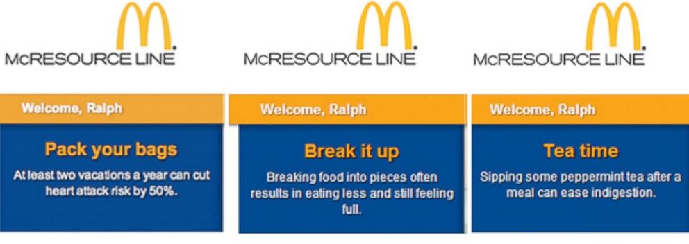 La page McResource a été créée par les dirigeants de McDonald's pour leurs employés au salaire minimum. La page comprenait des conseils financiers pour eux.