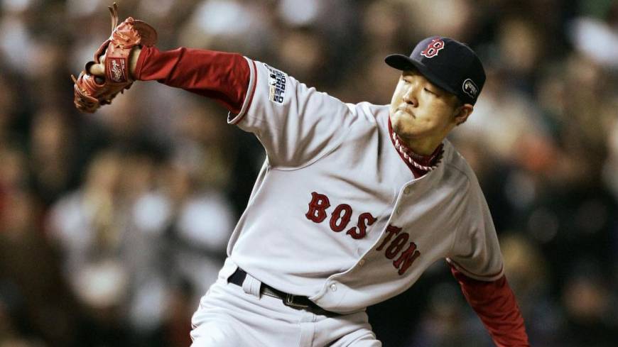 Hideki Okajima, a Former Boston Red Sox, Had a Unique Pitching Motion That was Inspired by a Character in Yoishi Takashi's Manga "Ace!"