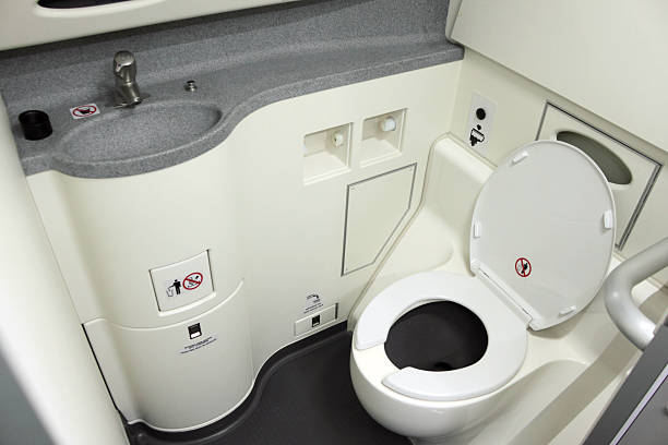 Airplane Toilets are Coated with Teflon. Your Poop Does Not Stick When Vacuumed Down the Toilet Because of This, and Minimal Water is Used.