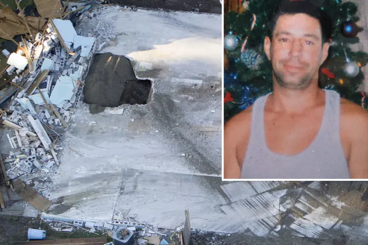 2013 年、フロリダ州で、寝ている男性の寝室の下に予想外に陥没穴が開き、男性を丸ごと飲み込んでしまいました。